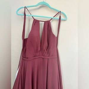 Azazie Bridesmaid dress in dusty rose AZAZIE EVALLEEN